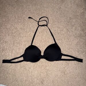 Black Halter Bikini Top